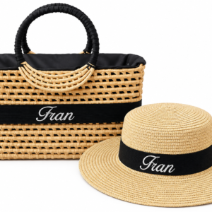 Kit Malinha G Personalizado + Chapéu Dobrável